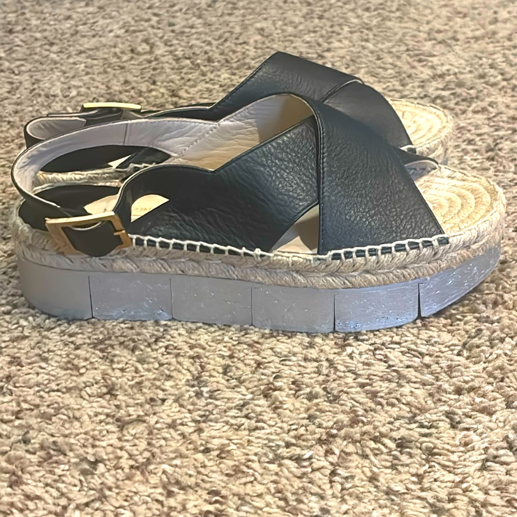 Paloma Barcel Women's Sandal Anambei Lory Nougat, Patent Black Size 36